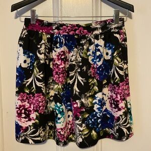 Necessary Objects: Floral Scuba Mini Skirt. Size Medium.